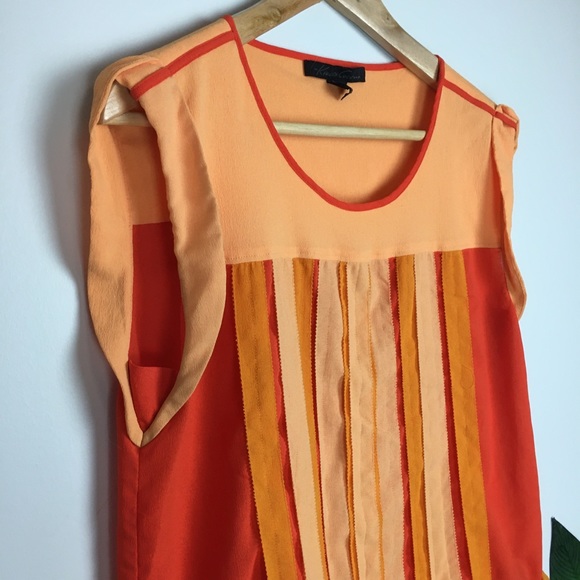 Kenneth Cole Orange Top - Picture 4 of 7